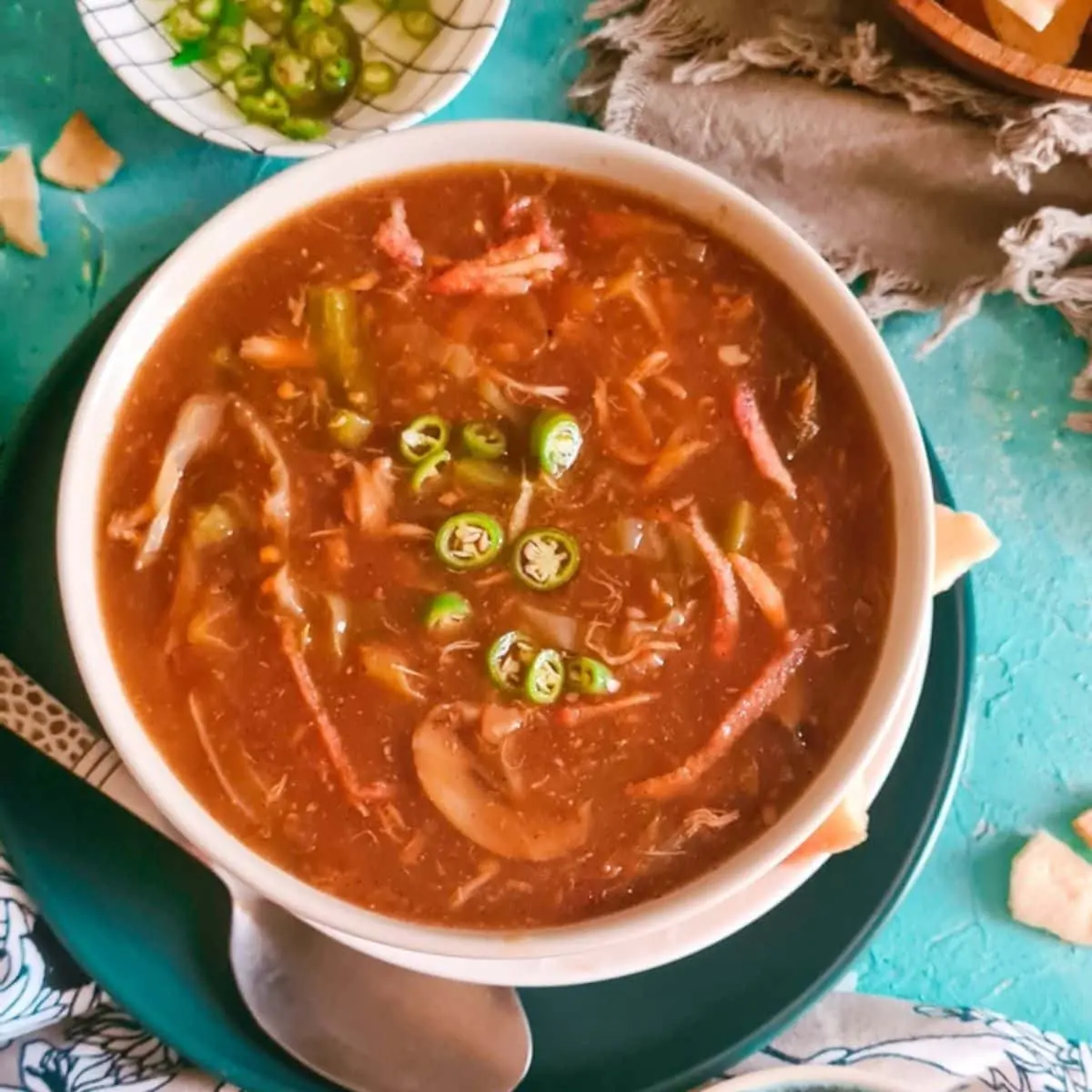 Chicken hot &sour soup