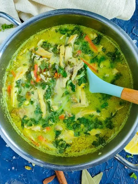 Chicken coriander soup