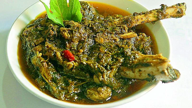 Gongura mutton curry
