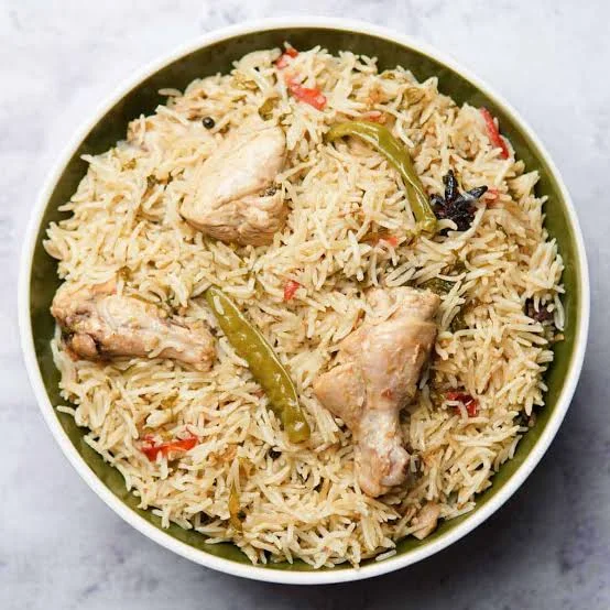 Chicken pulao plate