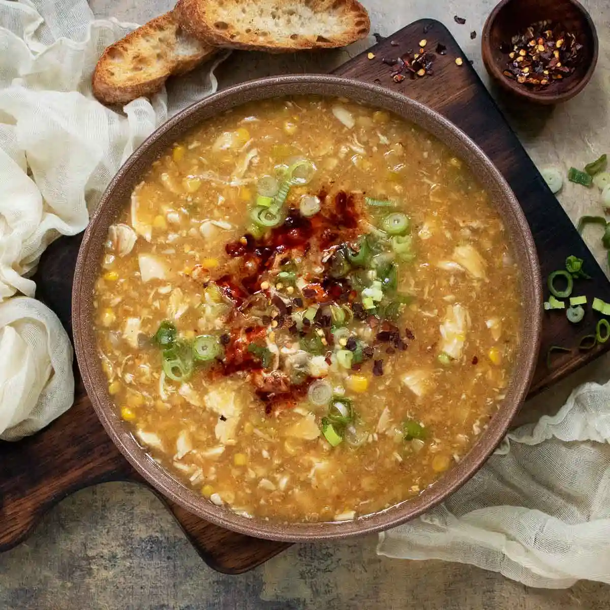 Chicken corn soup